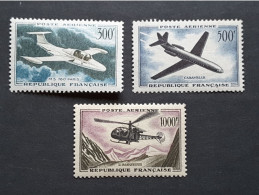 Delcampe - France - 1957/59 - Yvert PA 35 à 37 - Neufs Sans Charnière ** MNH - 1927-1959 Ungebraucht