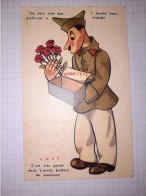 Delcampe - CPA , Illustration Cass , Humour Militaire , C'est Très Gentil Mais J Aurais Préféré Du Saucisson - Cass