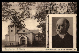 Delcampe - AK Friedrichsruh, Gruftkapelle Und Porträt Otto V. Bismarck - Friedrichsruh