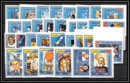 Delcampe - Yemen Royaume (kingdom) - 4149 N°861/892 B Complet ** MNH History Of Outer Space Espace Apollo 1969 Non Dentelé Imperf - Asien