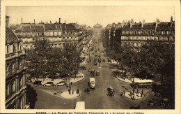 Delcampe - CPA Paris La Plage Du Theatre Francais Et L Avenue De L Opera - Autres Monuments, édifices