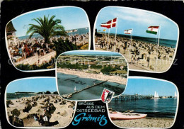 Delcampe - Groemitz Ostseebad Fliegeraufnahme Strand Seebruecke - Grömitz