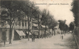 Delcampe - FRANCE - Draguignan - Boulevard De L Esplanade - Vélo - Bourse - Vélo - Aout 1914 - Animé - Carte Postale Ancienne - Draguignan