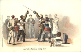 Delcampe - Studentika - Mensur - Litho - Scuole