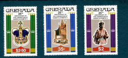 Delcampe - 24 81549341 1978  SCOTT 873 875 (XX) - POSTFRIS -  MINT NEVER HINGED  - 25TH ANNIV. OF CORONATION ELIZABETH II - - Grenade (1974-...)