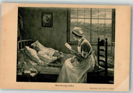 Delcampe - 39984731 - Sign. Lingner, Otto Rotkreuzschwester Liest Verwundeten Einen Brief Vor WK I - Rotes Kreuz
