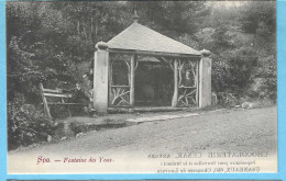 Delcampe - Spa (Pr.de Liège)-+/-1905-La Fontaine Des Yeux-Publicité-Chocolaterie (Chocolat) César, Anvers (au Verso) - Spa