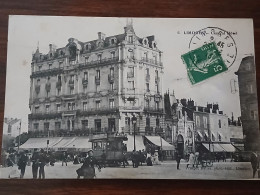 Delcampe - CPA - Limoges (87) - Central Hôtel - Crédit Lyonnais - Station Tramways - SUP - 1913 - (JD 72) - Limoges