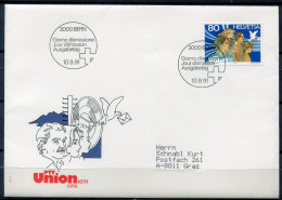 Delcampe - 3 Different FDC's With Address  - Dated In The 90's - FDC