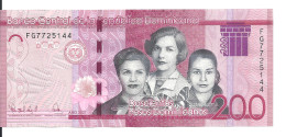 Delcampe - REP. DOMINICAINE 200 PESOS 2021 UNC P 191 F - Dominicaine
