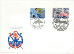 Delcampe - 3 Enveloppes FDC Emission Commune France/Suisse - Société De Sauvetage Du Léman - 1985 - Joint Issues