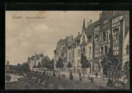 Delcampe - AK Krefeld, Bismarckdenkmal Mit Umgebung - Krefeld