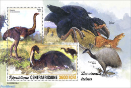 Delcampe - Central Africa 2023 Extinct Birds, Mint NH, Nature - Birds - Prehistoric Animals - Vor- U. Frühgeschichte