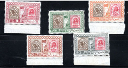Delcampe - Somalia AFIS 1953 - Cinquantenario Dei Primi Francobolli Di Somalia, MNH. Serie Completa. - Somalia (AFIS)