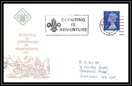 Delcampe - Lettre (cover) Scout (jamboree) - 17 - Grande Bretagne (great Britain) - Scouting Is Adventure Manchester 01/12/1971 - Lettres & Documents