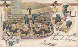 Delcampe - Circus Henry - Elephants - Zirkus
