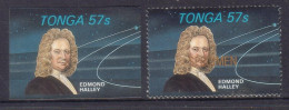 Delcampe - Tonga Niuafo'ou 1986 Imperf Plate Proof + Specimen In Gold - 57s Halley Comet - Ozeanien