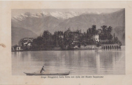 Delcampe - CARTOLINA  ISOLA BELLA VERBANIA PIEMONTE LAGO MAGGIORE CON VISTA DEL MONTE NAPOLEONE FORMATO PICCOLO NON VIAGGIATA   Z11 - Belluno