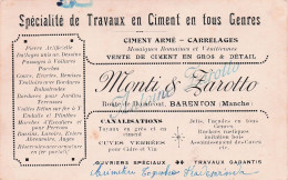 Delcampe - Barenton -  Trvaux De Ciment En Tous Genres - Monti Larotto - CPA°J - Barenton