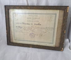 Delcampe - Brevet Elémentaire De Torpilleur 1938 - Barcos