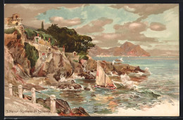 Delcampe - Künstler-Lithographie P. Schmohl: Nervi, Riviera Di Levante - Schmohl, P.