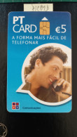 Delcampe - PORTUGAL PHONECARD USED PTC09D MEN ON PHONE - Portugal
