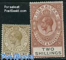 Delcampe - Gibraltar 1929 Definitives, George V 2V, Unused (hinged) - Gibraltar