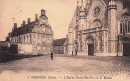 Delcampe - 59 BERGUES L EGLISE SAINT MARTIN ET LE MUSEE - Bergues