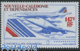 Delcampe - New Caledonia 1976 Concorde Flight 1v, Mint NH, Transport - Concorde - Aircraft & Aviation - Ungebraucht