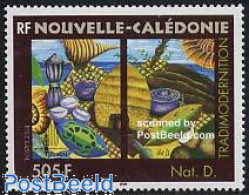 Delcampe - New Caledonia 2004 Tradimodernition 1v, Mint NH, Nature - Turtles - Art - Handicrafts - Modern Art (1850-present) - Pa.. - Ungebraucht