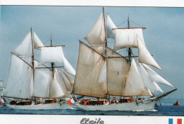 Delcampe - CPM - E - BATEAU - LES GRANDS VOILIERS - ETOILE - FRANCE - DEUX MATS GOELETTE - Segelboote