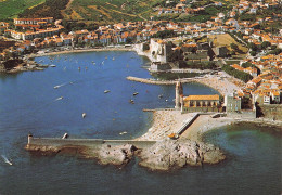 Delcampe - 66-COLLIOURE-VUE AERIENNE CENTRALE-N°7010-A/0153 - Collioure