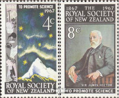 Delcampe - Neuseeland 478-479 (kompl.Ausg.) Postfrisch 1967 Royal Society Of New Zealand - Ungebraucht