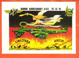 Delcampe - 42446 ◉ Aeronautica Nazionale Repubblicana ◉15-09-1991 Raduno Reduci Reparti Aerosiluranti ◉ BROVARONE REPRODUCTION - Regimente