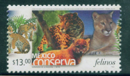 Delcampe - MEXICO 2005 $13 WILD CATS Conservation Defin., Rather Scarce, Mint NH Unm. Stamp, Expensive On Local Deale - Mexiko