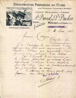 Delcampe - FACTURE.78.MORIGNY.MANUFACTURE FRANÇAISE DE CUIRS POUR CHAPELLERIE.A.DUVAL & P.DUCLOS. - Autres & Non Classés