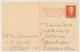 Delcampe - Briefkaart G. 305 V-krt. Ermelo - Denemarken 1951 - Entiers Postaux