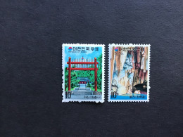 Delcampe - South Korea 1973 Tourist Attractions (3rd Series) MNH SG 1048-9 - Corée Du Sud