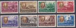 Delcampe - Hongrie Poste & Aérienne 1947 Mi 985-992 NMH  Président Roosevelt (J26) - Ungebraucht