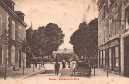 Delcampe - 58 COSNE Entrée De La Gare - Cosne Cours Sur Loire