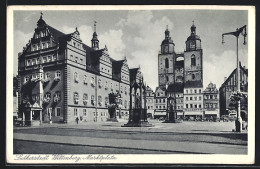 Delcampe - AK Wittenberg, Marktplatz Der Lutherstadt - Wittenberg