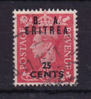 Delcampe - Eritrea: 1951   KGVI 'B. A. Eritrea'    SG E29    25c On 2½d     Used - Eritrée