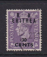 Delcampe - Eritrea: 1950   KGVI 'B. A. Eritrea'    SG E17    30c On 3d     Used - Eritrée