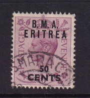 Delcampe - Eritrea: 1948/49   KGVI 'B.M.A. Eritrea'    SG E7    50c On 6d     Used - Eritrée