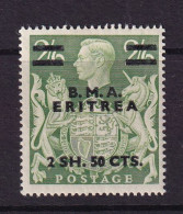 Delcampe - Eritrea: 1948/49   KGVI 'B.M.A. Eritrea'    SG E10    2s 50 On 2/6d     MH - Eritrée