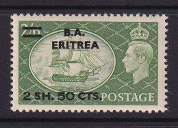Delcampe - Eritrea: 1951   KGVI 'B. A. Eritrea'    SG E30    2s 50 On 2/6d     MH - Eritrée