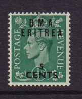 Delcampe - Eritrea: 1948/49   KGVI 'B.M.A. Eritrea'    SG E1    5c On ½d     MH - Eritrée