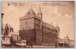 Delcampe - Gand Chateau Gérard Le Diable Et Statue Liévin Bauwens Carte Postale Postcard - Gent