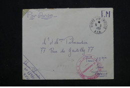 Delcampe - FRANCE / ALGERIE - Cachet En Rouge Du Vaguemestre Du SP 88652 Sur Enveloppe En FM En 1959 Pour Paris Par Avion - L 60017 - War Of Algeria
