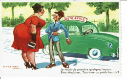 Delcampe - CP Auto Ecole Jean Chaperon - Chaperon, Jean